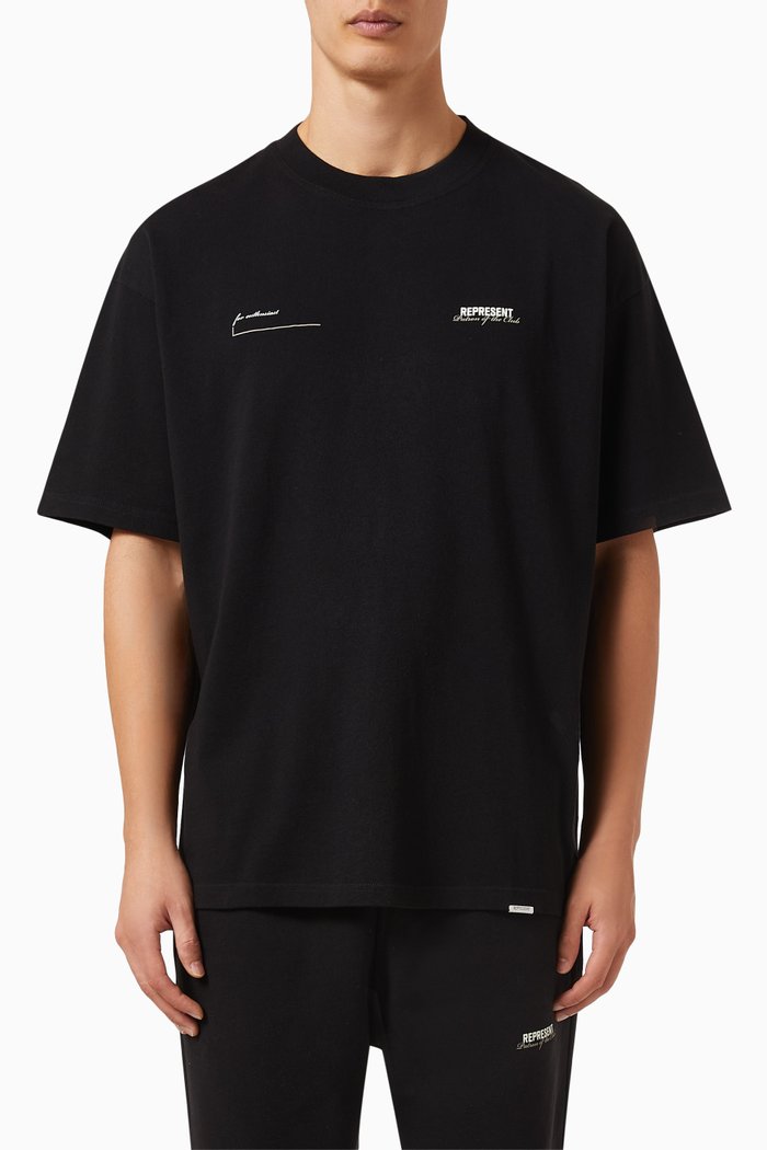 

Screen Print T-shirt in Cotton-jersey, Black