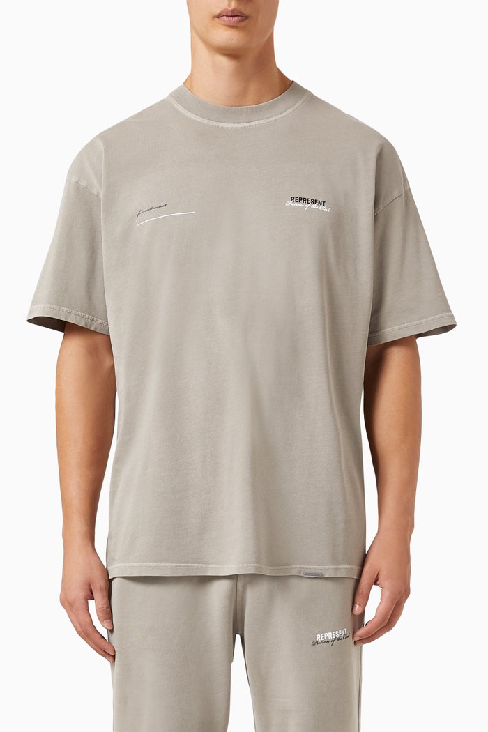 

Screen Print T-shirt in Cotton-jersey, Neutral