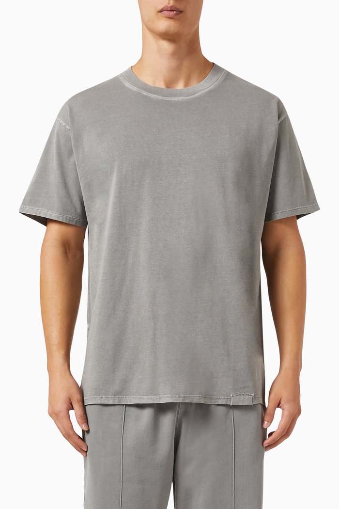 Intial T-shirt in Cotton-jersey, Grey