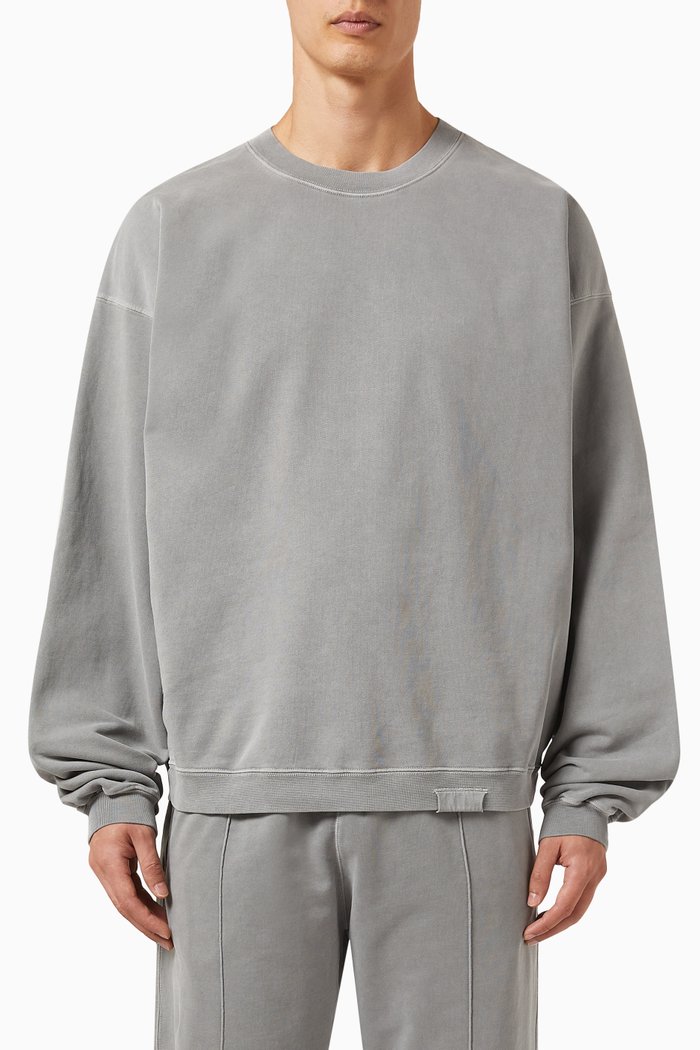 

Initial Sweatshirt in Cotton, Grey