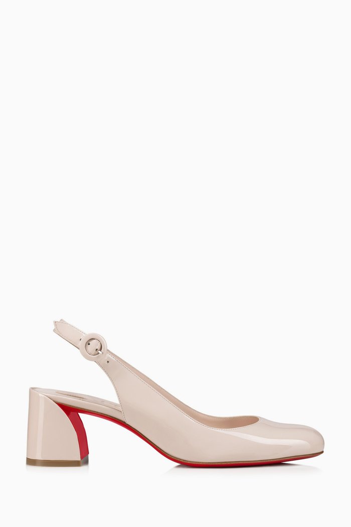 So Jane Sling 55 Pumps in Patent Leather, Neutral