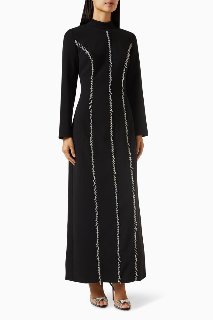 

Milera Beaded Maxi Dress, Black