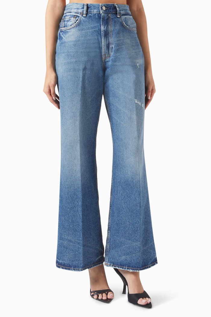 

Wide-leg Jeans in Denim, Blue