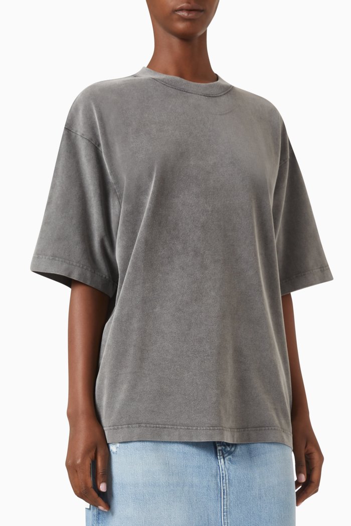 

Crewneck T-shirt in Organic Cotton, Black