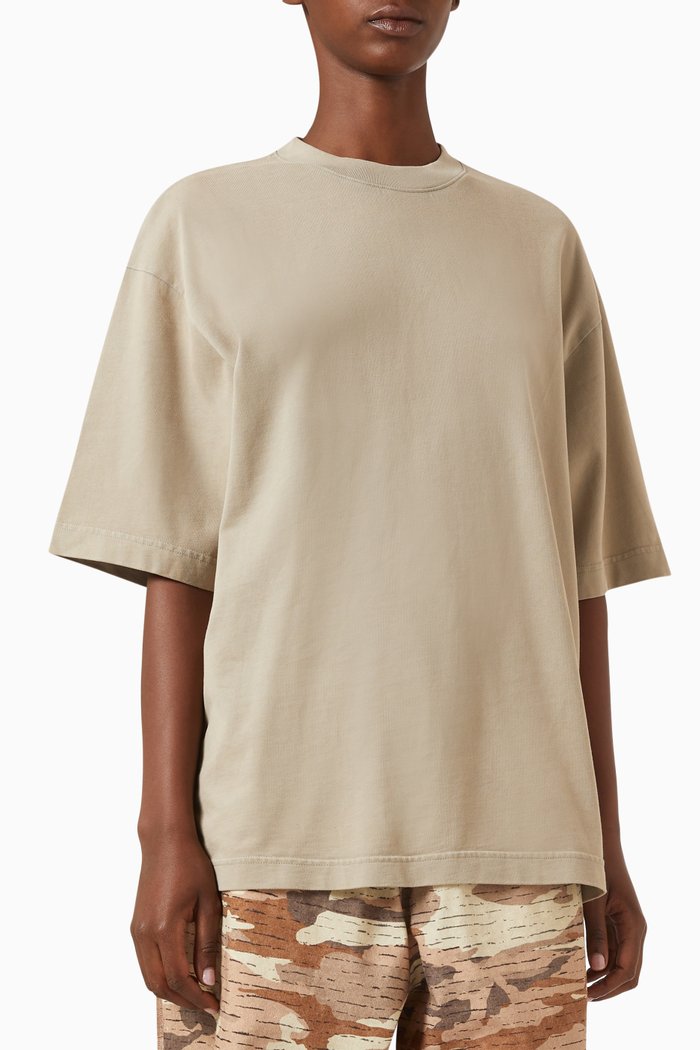 

Crewneck T-shirt in Organic Cotton, Grey