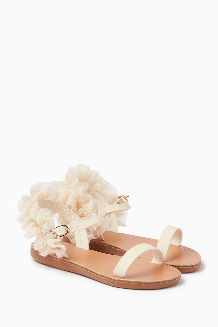

Little FrouFrou Sandals in Leather, Neutral