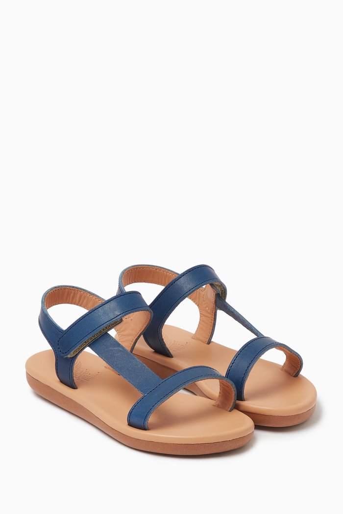 

Little Iasonas Sandals in Leather, Blue