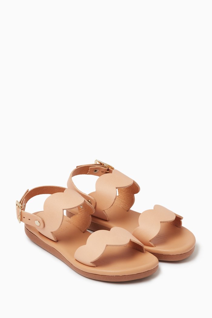 

Little Koxili Soft Sandals in Leather, Neutral