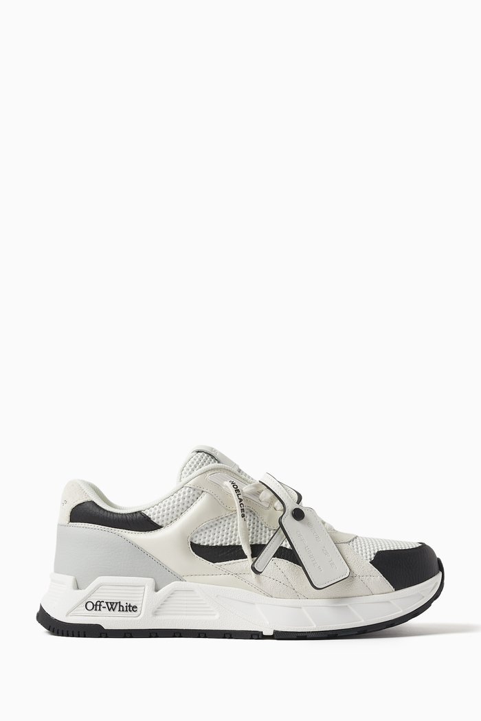 Kick Off Sneakers in Leather, White