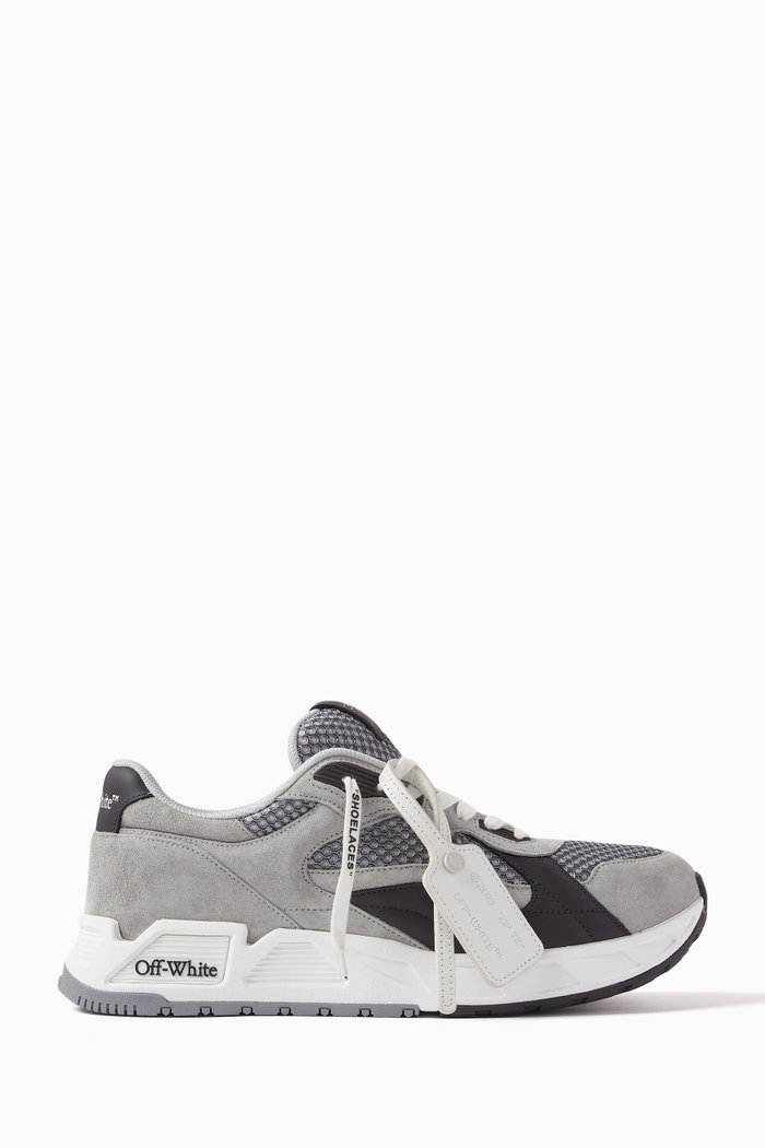 

Kick Off Low-top Sneakers in Suede & Leather, Grey