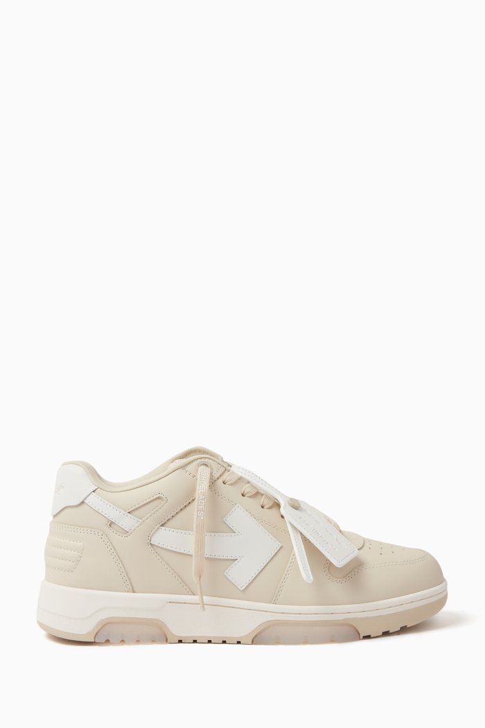 Out Of Office Sneakers in Leather, Neutral
