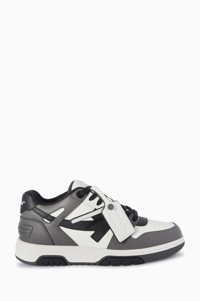 

Out Of Office Sneakers in Leather, Grey