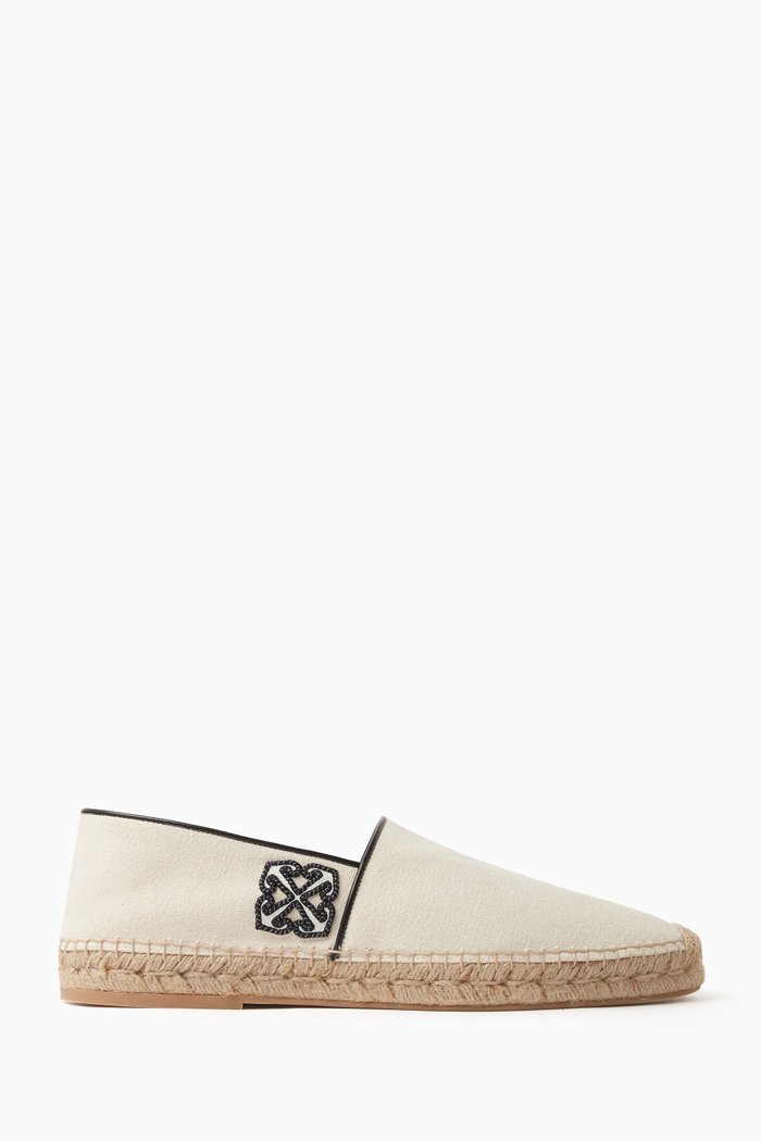 

Anglette Espadrillas in Cotton, White