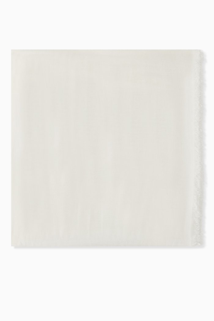 Arsenio Stole Square Scarf, Neutral