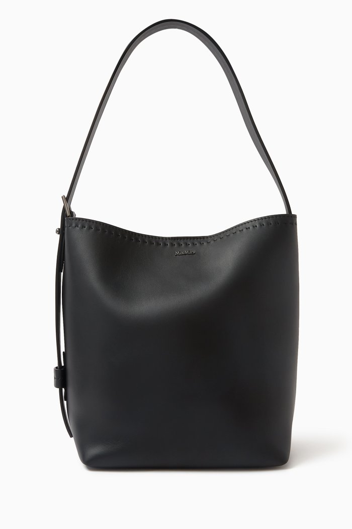 

Archetipo Handbag in Plongé Calfskin Leather, Black