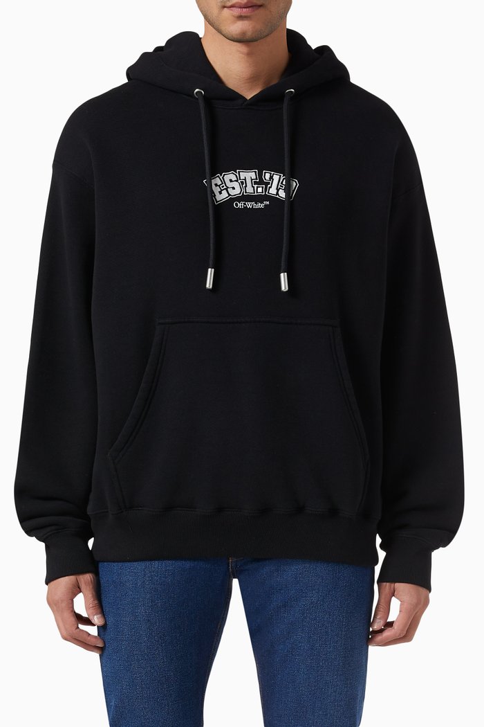 

Oversized Hoodie in Fleece, Black