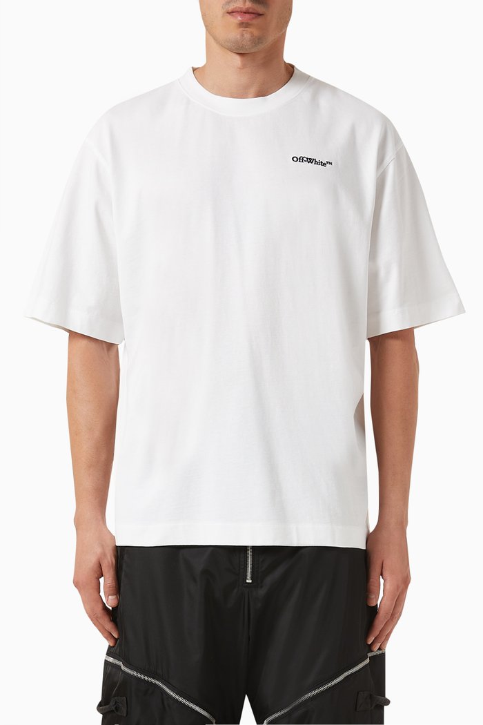 

Tattoo Arrow Skate T-shirt in Cotton Jersey, White