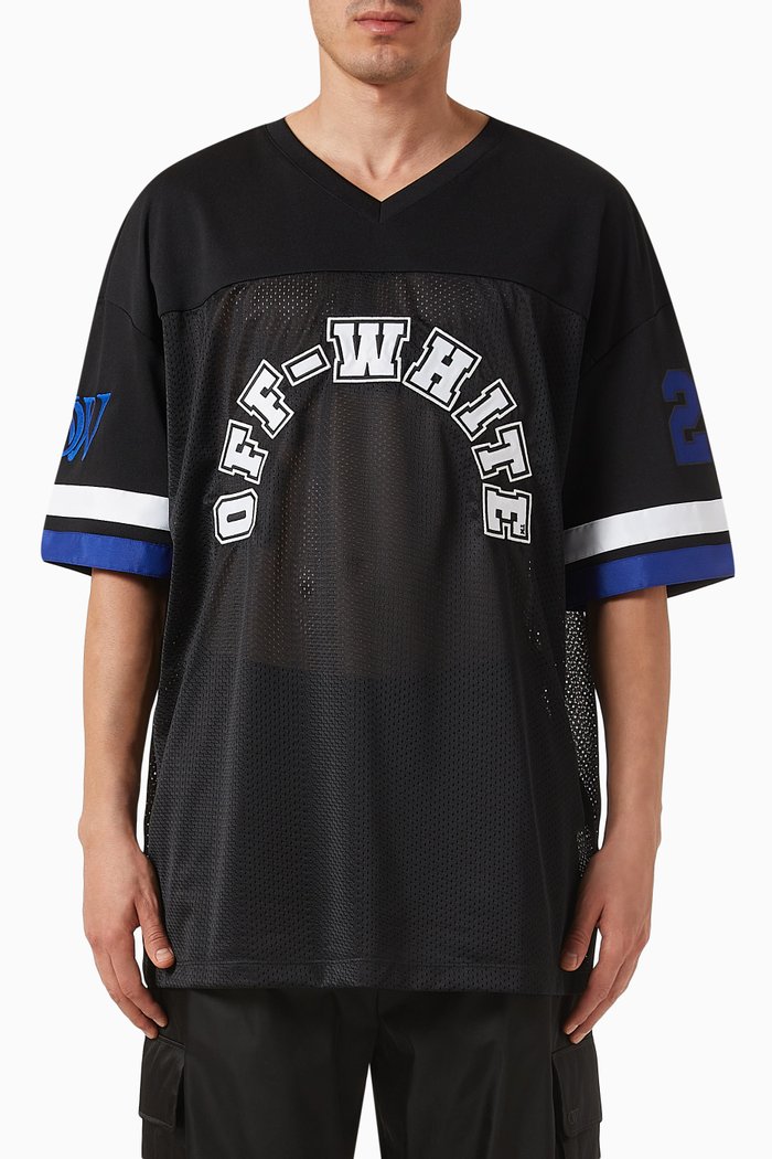 

Football T-shirt in Mesh, Black
