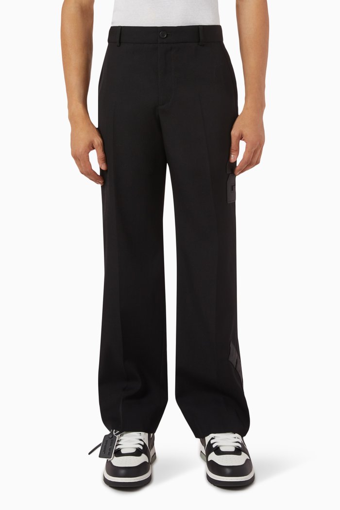 

Formal Varsity Buffalo Pants in Wool, Black