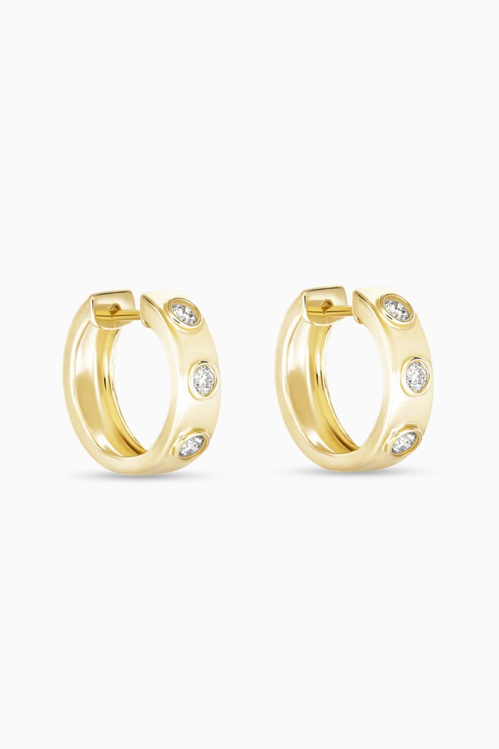 

Together Forever Diamond Trio Huggies in 14kt Gold, Yellow