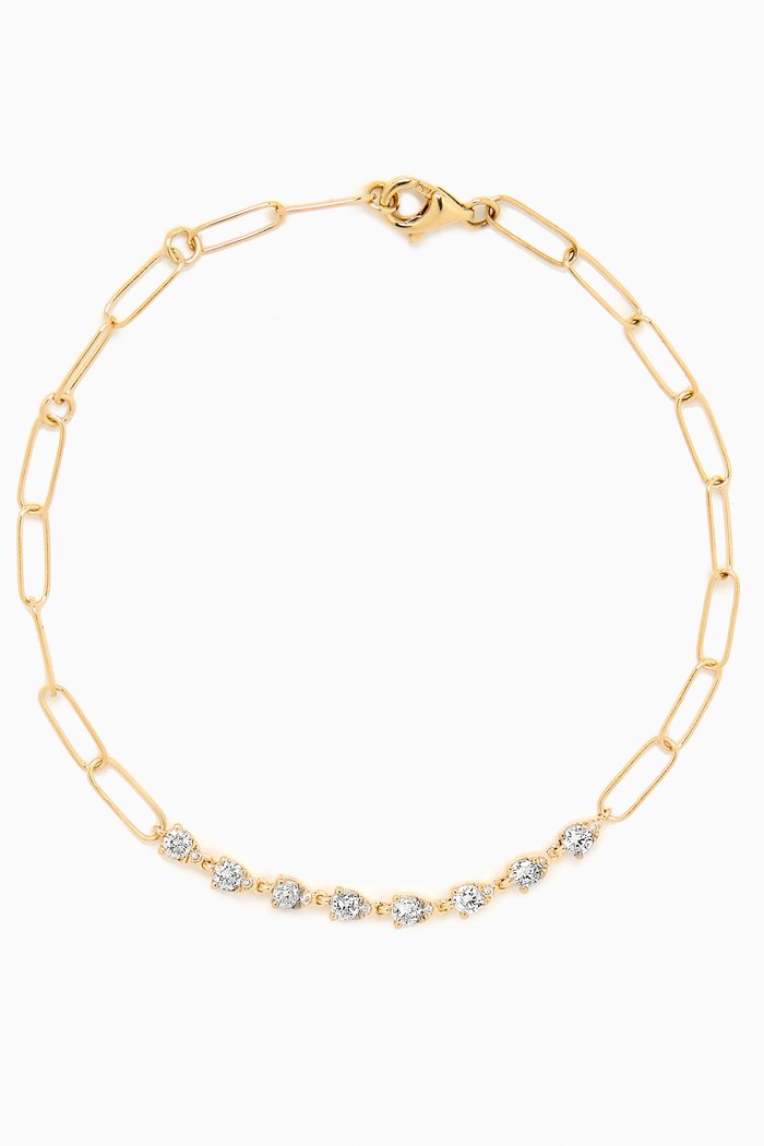 

Perfect Pear Diamond Bracelet in 10kt Gold, Yellow