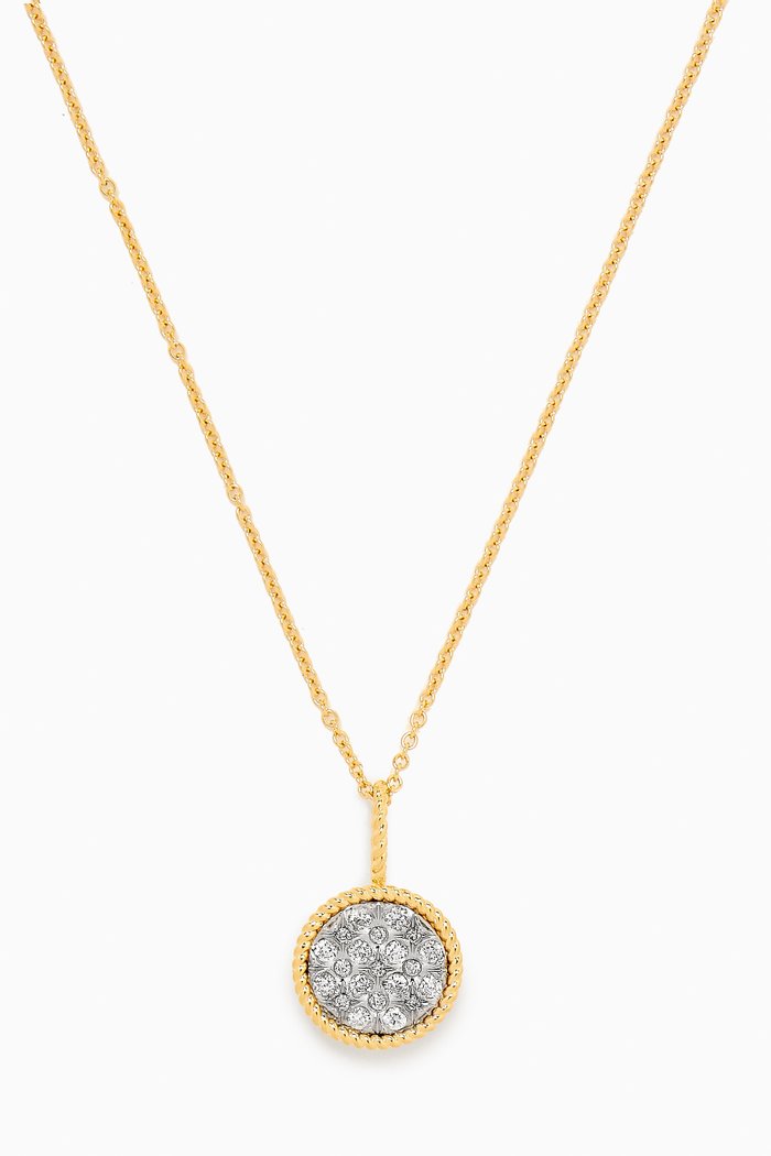 

Diamond Plate Pendant Necklace in 10kt Gold, Yellow