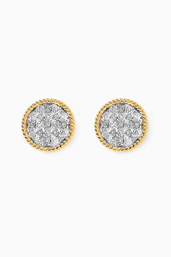 

Diamond Plate Stud Earrings in 10kt Gold, Yellow