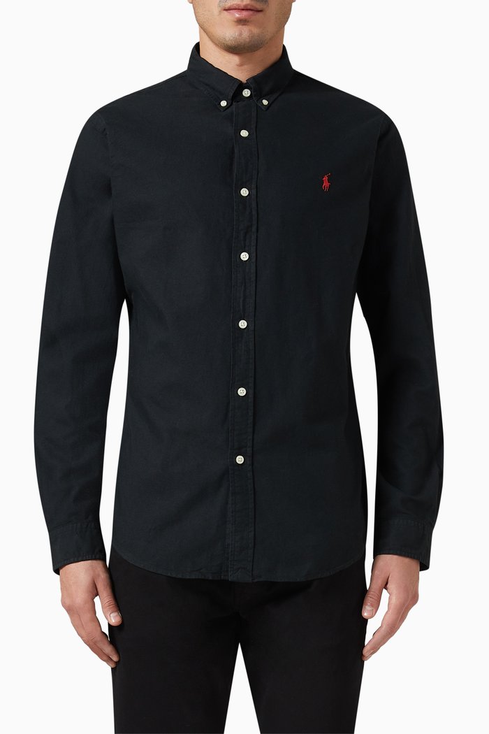 

Sport Shirt in Cotton, Black