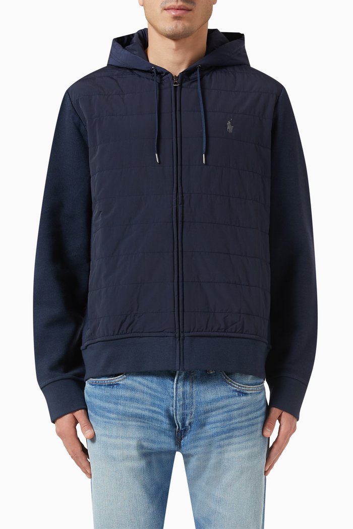 

Zipper Jumper in Cotton, Blue
