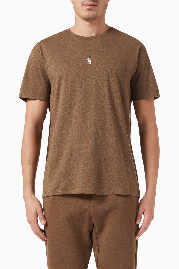 

Polo Shirt in Cotton Piqué, Brown