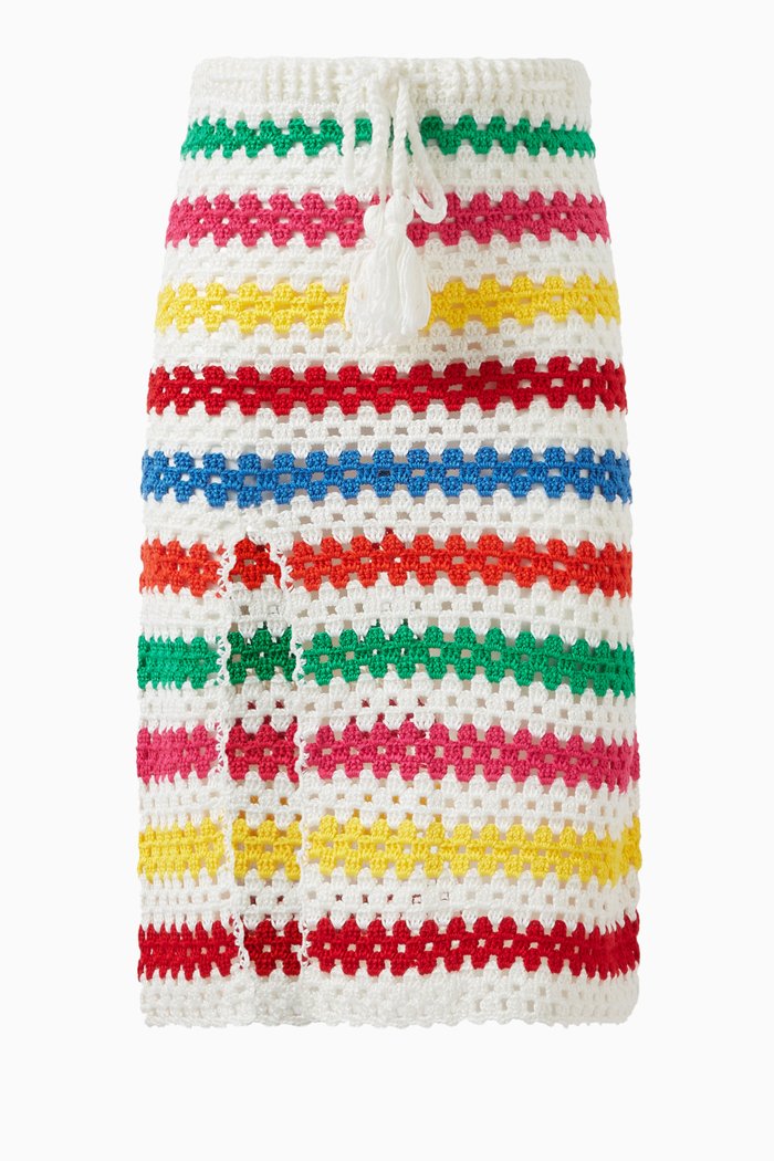 Siena Skirt in Cotton, Multicolour