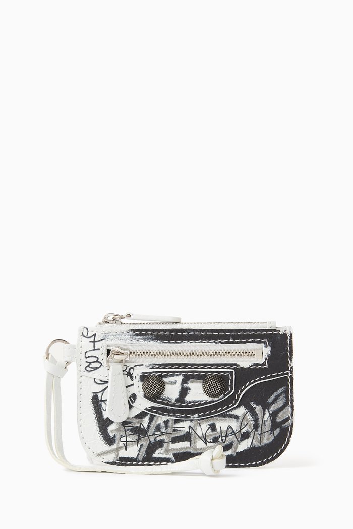 

Le Cagole Coin Holder in Leather, White