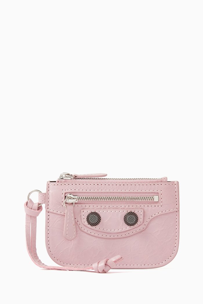 

Le Cagole Coin Holder in Arena Lambskin, Pink