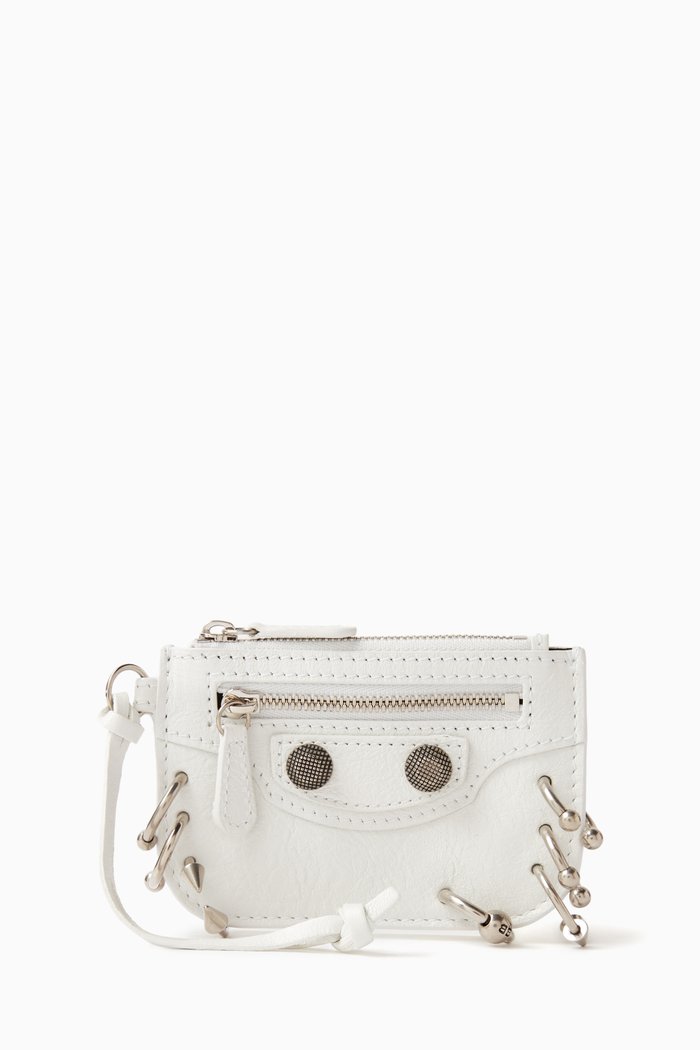 

Le Cagole Coin Holder in Leather, White