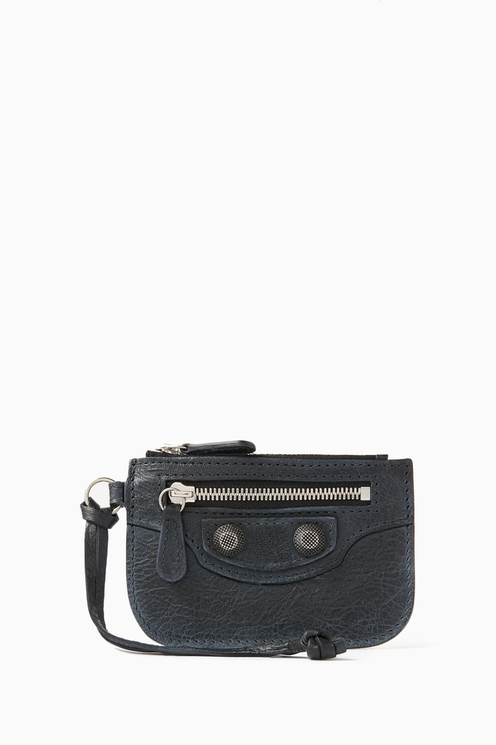 

Le Cagole Coin Holder in Leather, Black