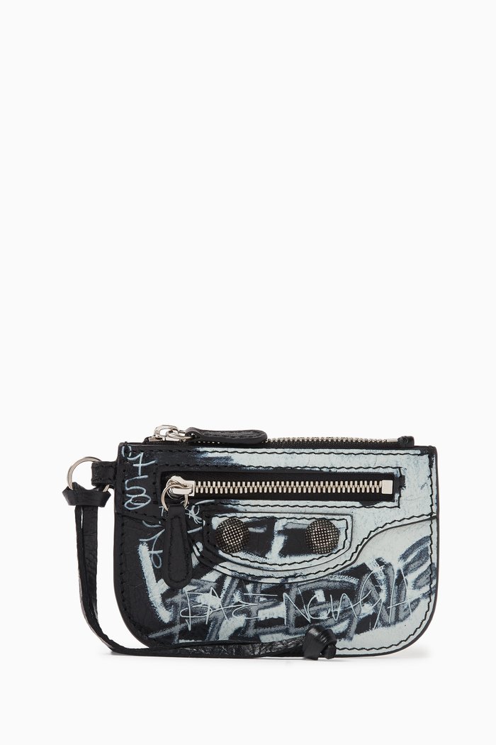 

Le Cagole Coin Holder in Leather, Black