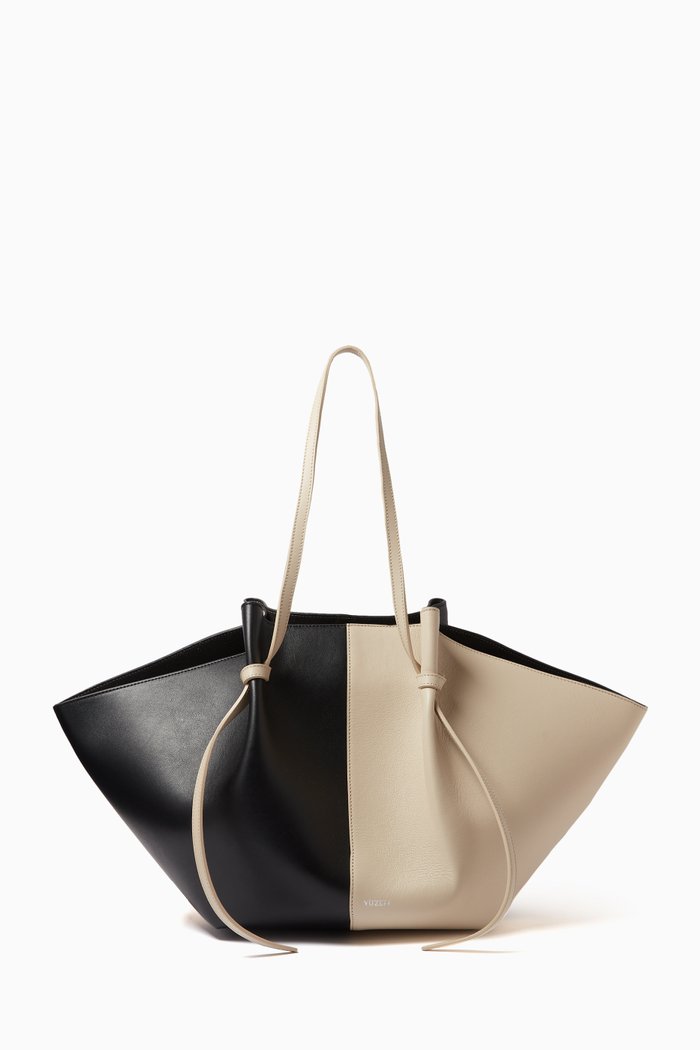 

Large Mochi Tote Bag in Smooth Leather, Multicolour