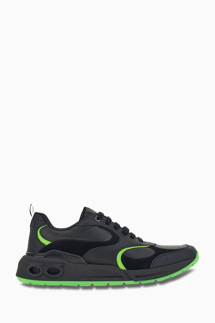 

Cosimina Sneakers in Leather and Suede, Black