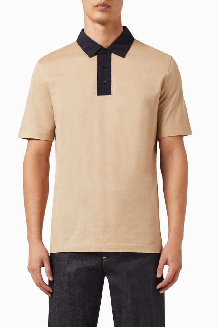 

Polo Shirt in Cotton Piqué, Neutral