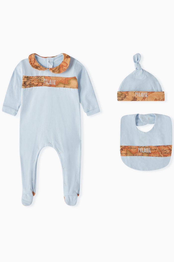 

Sleepsuit Gift Set in Cotton, Blue