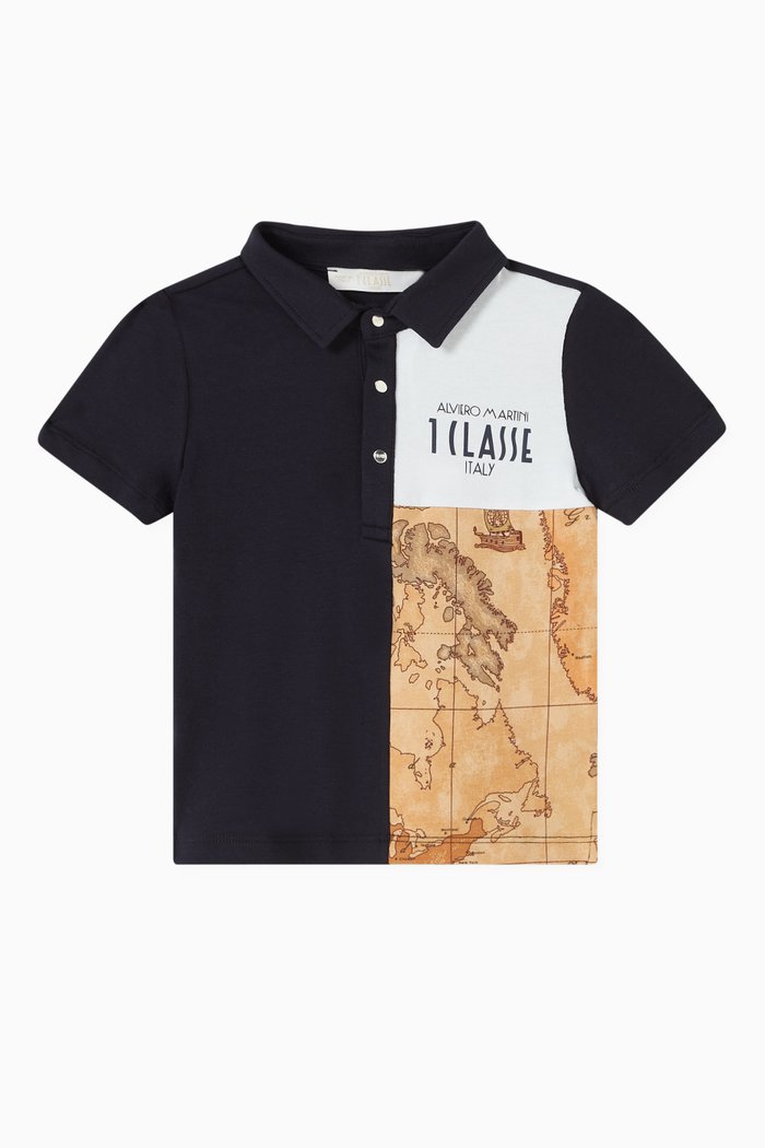 

Geo Classic Polo Shirt in Cotton Jersey, Multicolour