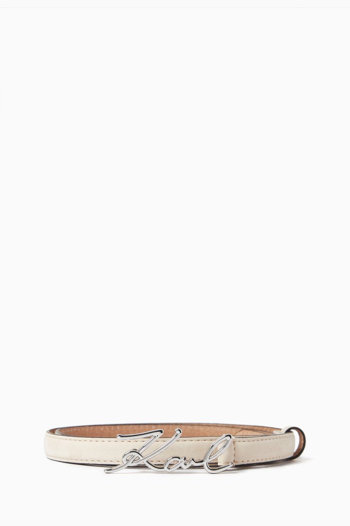 

K/Signature Hip Belt in Leather, Neutral