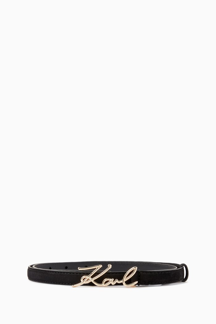 

K/Signature Hip Belt in Leather, Black