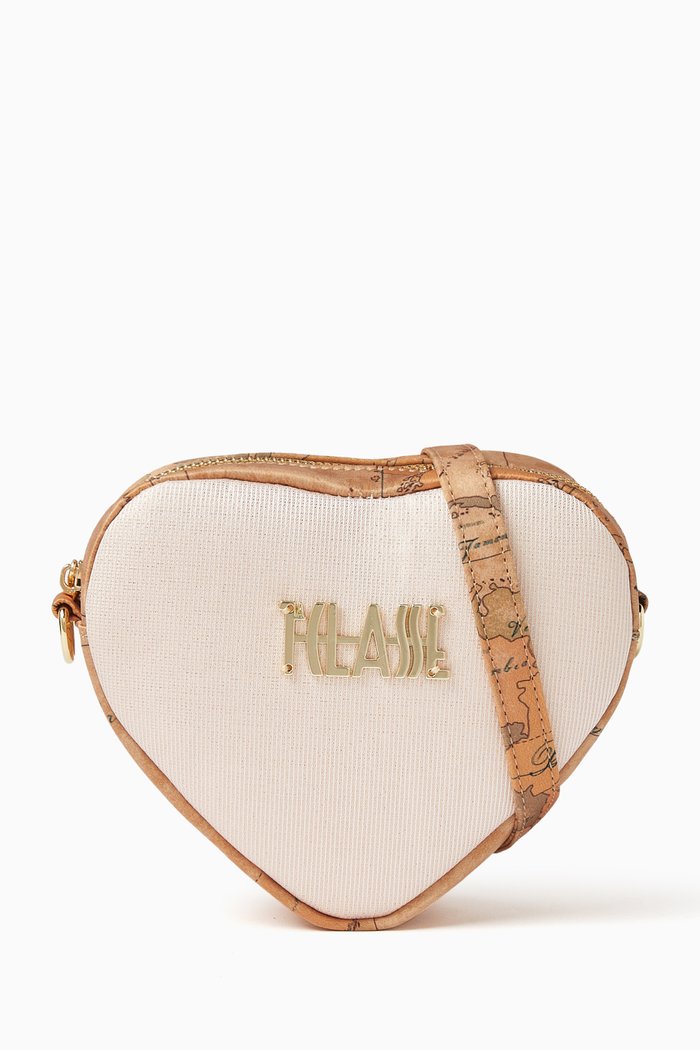 

Logo Heart Bag in Cotton, Pink