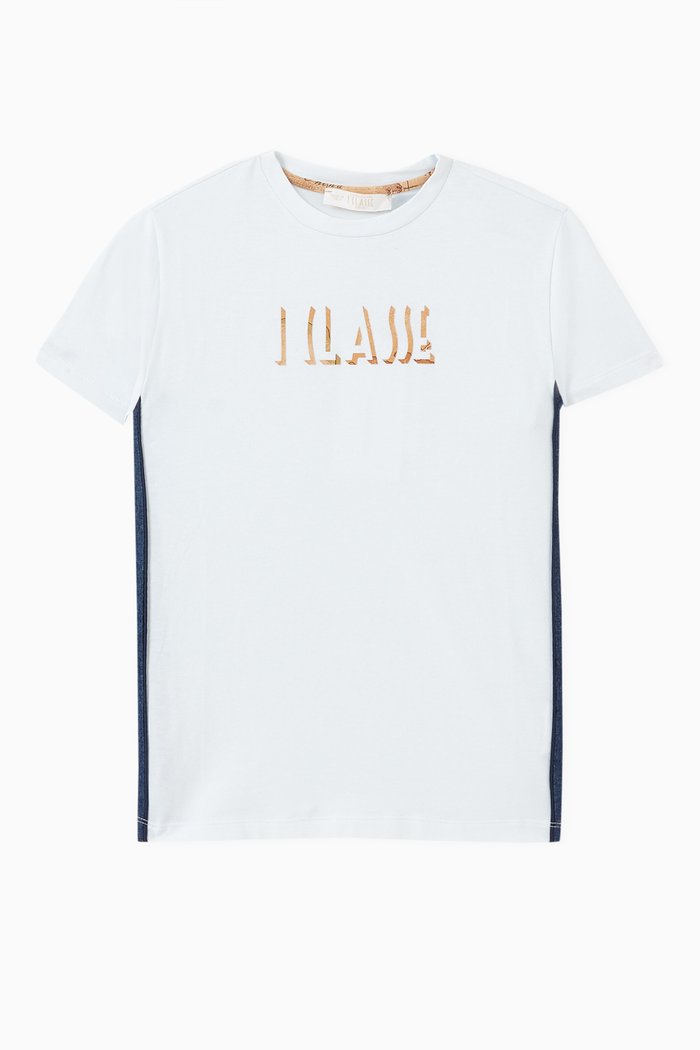 

Short-sleeved T-shirt in Cotton, White