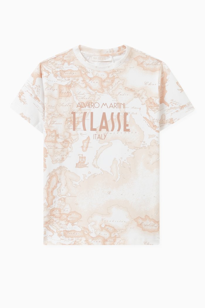1a Classe Print T-Shirt in Cotton, Neutral