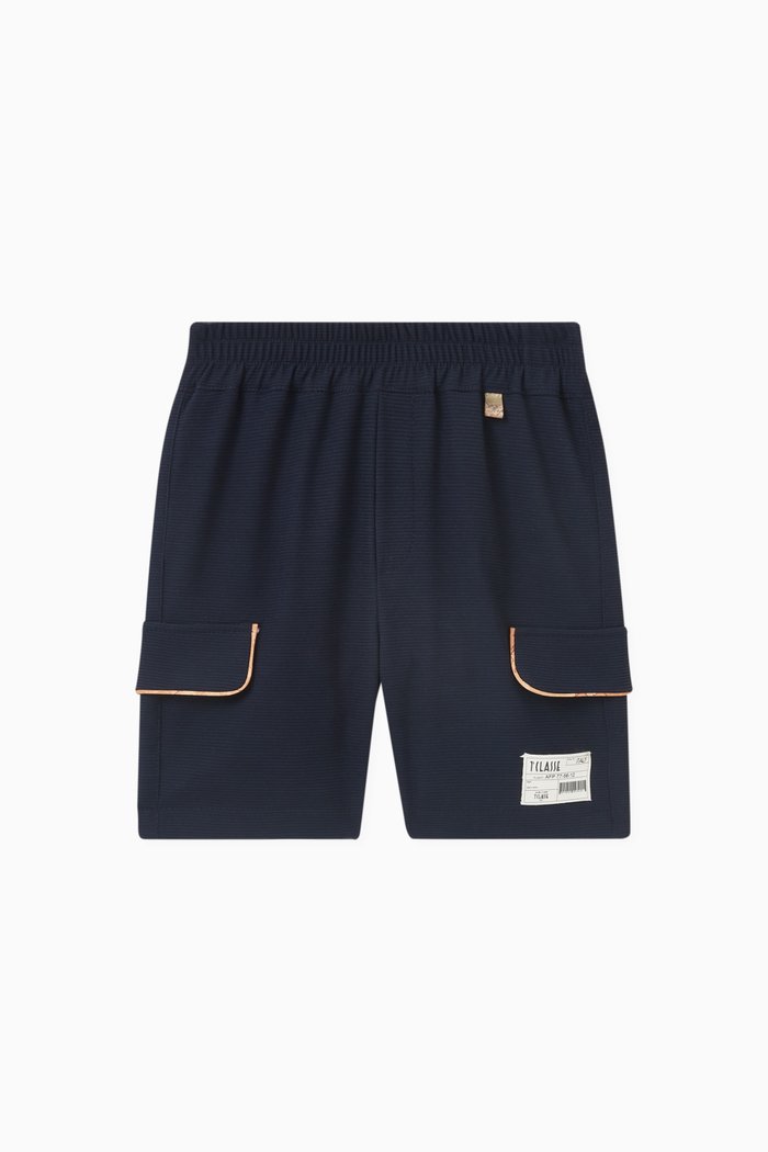 

Map Print Shorts in Cotton, Multicolour