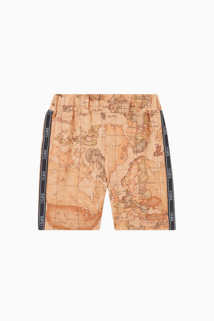 

1a Classe Print Shorts in Fleece, Multicolour