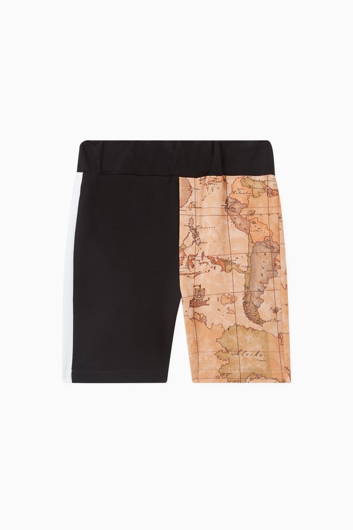 

1a Classe Print Shorts in Fleece, Multicolour