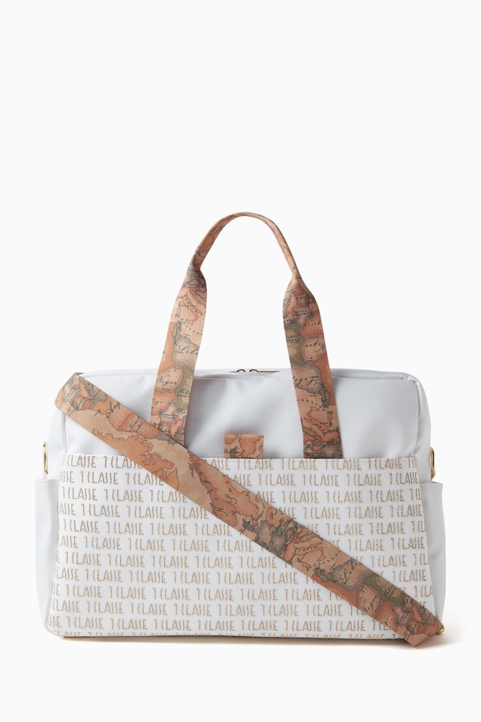 

Logo Print Baby Changing Bag, White